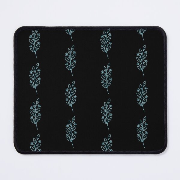 Item preview, Light blue branch with leaves and flowers designed and sold by EchoOfSilence.