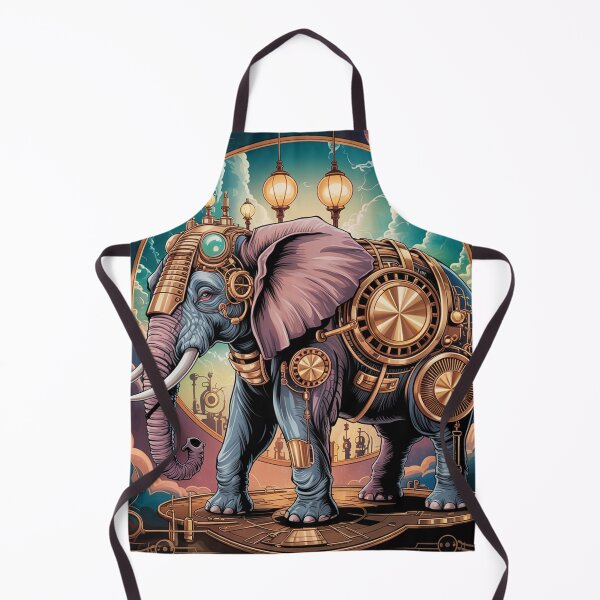 Item preview, Majestic elephant in surreal steampunk style. designed and sold by Lilashakti ⭐️ ⭐️ ⭐️ ⭐️ ⭐️.