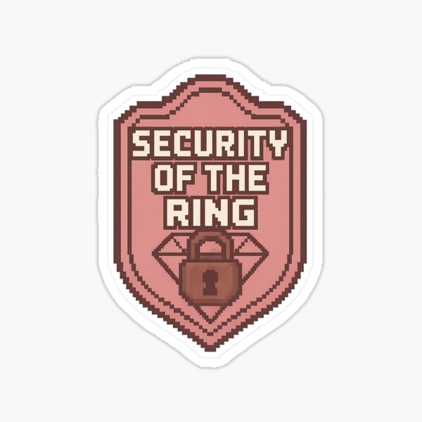 Item preview, Pixel Badge - Security of the Ring designed and sold by GalenoBuffet.