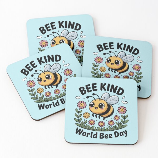Item preview, Bee Kind – Cute World Bee Day Design designed and sold by Bearabilia.