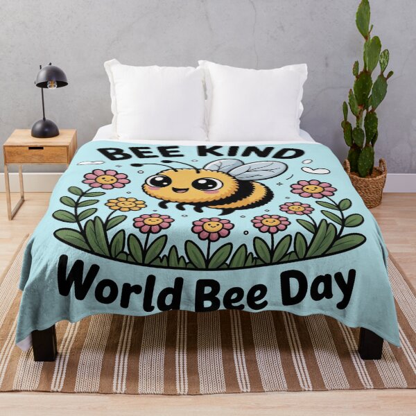Item preview, Bee Kind – Cute World Bee Day Design designed and sold by Bearabilia.