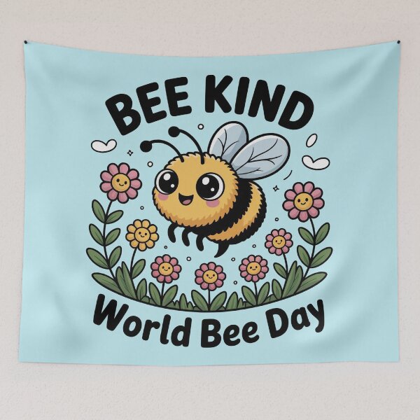 Item preview, Bee Kind – Cute World Bee Day Design designed and sold by Bearabilia.