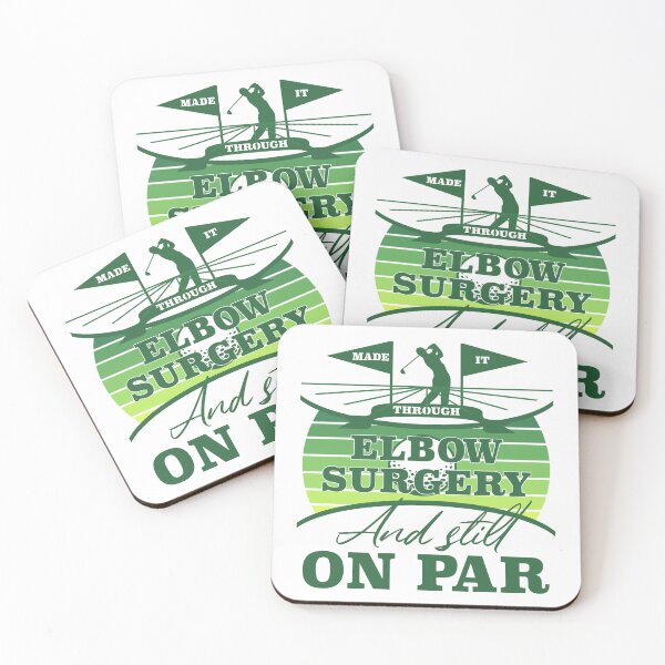 Item preview, Elbow Surgery Recovery Golf Humor designed and sold by thepixelgarden.