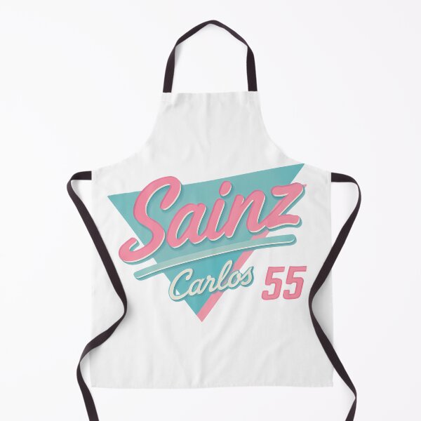 Item preview, Carlos Sainz F1 Graphic - Summer Retro Script Design | Racing Number 55 Art designed and sold by Studio F1Grid.