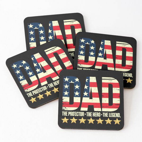Item preview, Patriotic Dad Hero Vintage USA Tee designed and sold by designleon19.