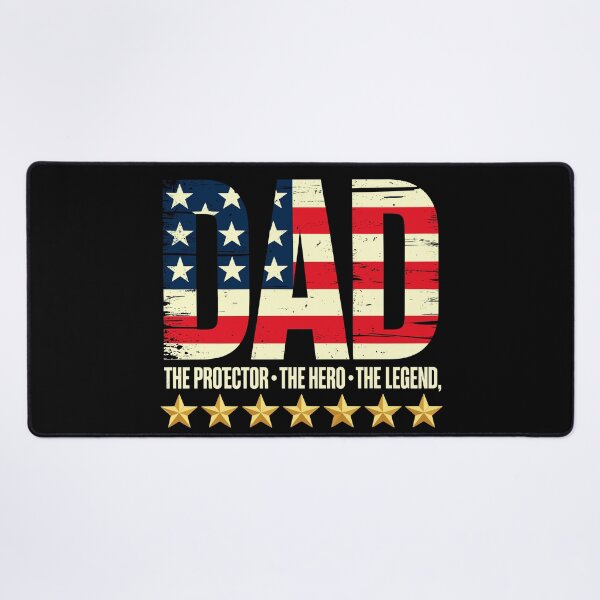 Item preview, Patriotic Dad Hero Vintage USA Tee designed and sold by designleon19.