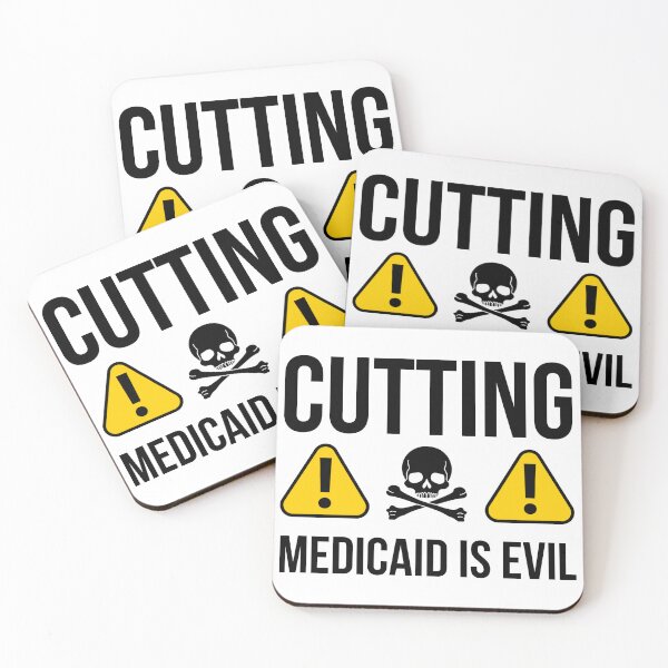 Item preview, Cutting Medicaid is evil.  designed and sold by Rachel the Artist .