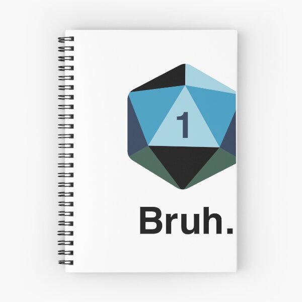 Item preview, Pegatina de Bruh. Nat 1 - Camiseta | Meme divertido de tirada de dados minimalista designed and sold by chukzilla.