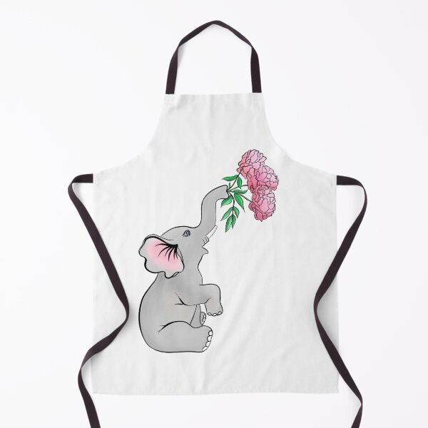 Item preview, Elephant Blowing Peonies designed and sold by daphsam.