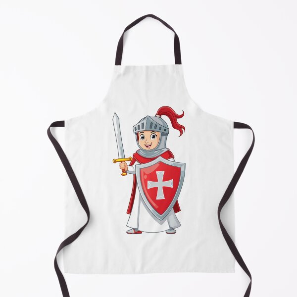 Item preview, Cute Knight with Sword and Shield, Medieval armored swordsman, medieval knights wearing armor, helmet, sword in hand in protective suit designed and sold by Danler.