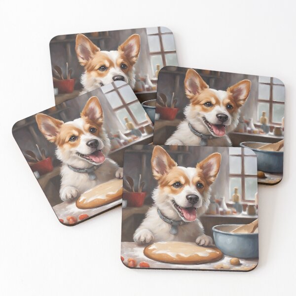Item preview, Rufus, the helpful kitchen corgi designed and sold by Lhdigitaldesign.