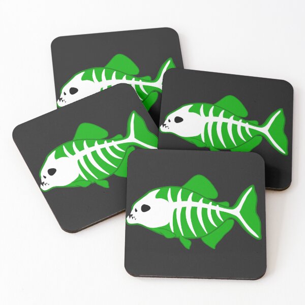 Item preview, X-Ray Fish Design of a Piranha - for dark background designed and sold by Really Bad Art.