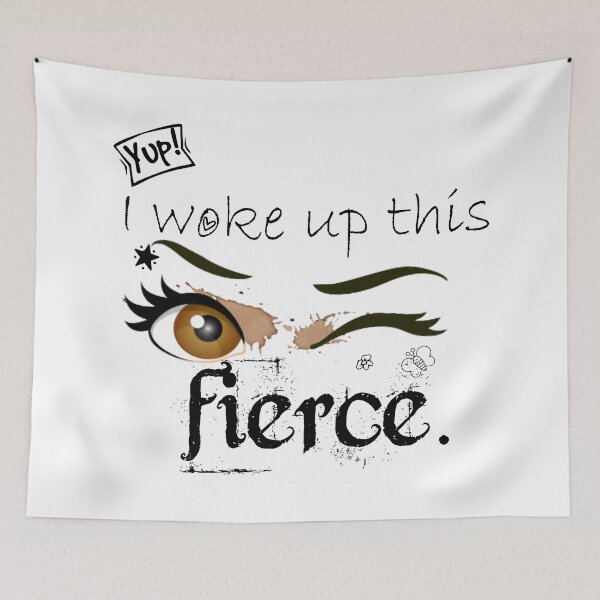 Item preview, I woke up this fierce - Vitiligo Awareness designed and sold by Ms-Bees-Tees.