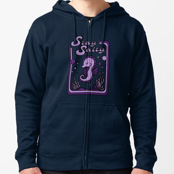 Item preview, 'Stay Salty' Cute Seahorse - Purple designed and sold by MadisonElisabeth.