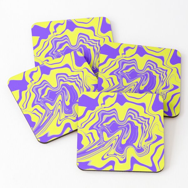 Item preview, Purple & Yellow Liquid Swirl designed and sold by rainestore.