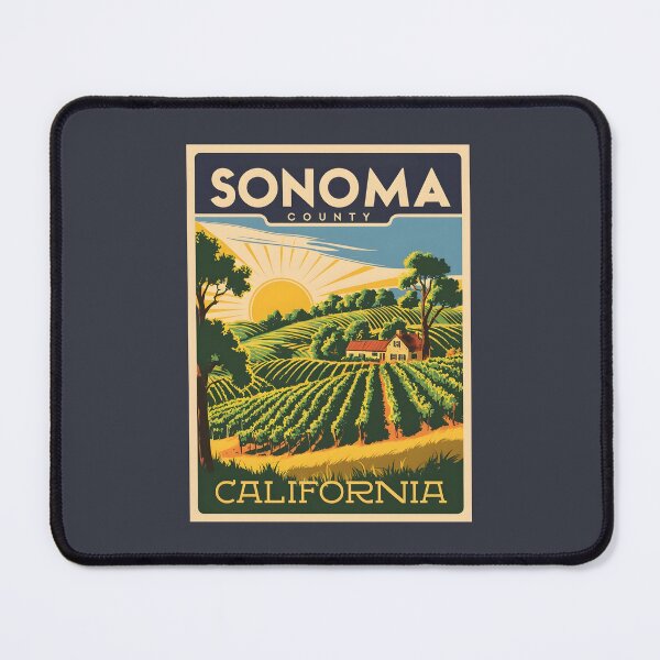 Item preview, A Vintage Travel Art of Sonoma - California - US  designed and sold by GoodOldVintage.