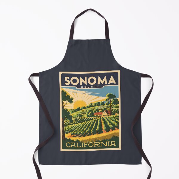 Item preview, A Vintage Travel Art of Sonoma - California - US designed and sold by GoodOldVintage.