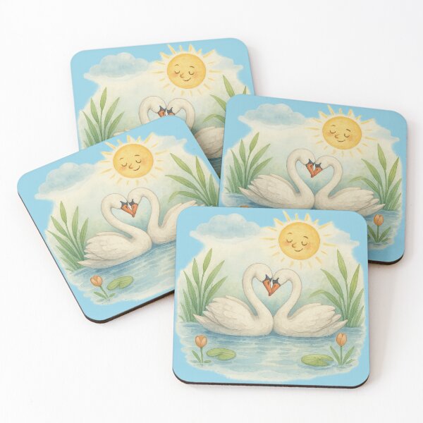 Item preview, Swan Love: Heart on the Water Under the Sun designed and sold by IraBum.