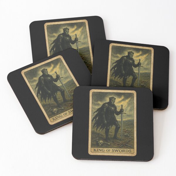 Item preview, Vintage King of Swords Tarot Card designed and sold by hauntedtees.