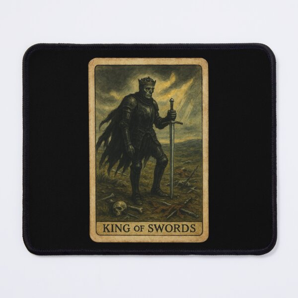 Item preview, Vintage King of Swords Tarot Card designed and sold by hauntedtees.