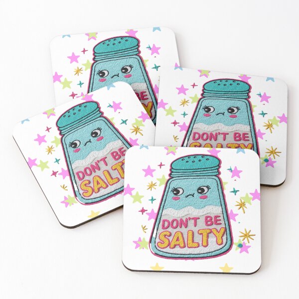 Item preview, A Reminder to Stay Positive: A Cute Salt Shaker with a Message of Encouragement art print designed and sold by skim3080.