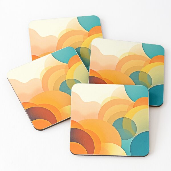 Item preview, Colorfu Abstract Overlapping Circles designed and sold by Health And Fitness Posts e-Store.