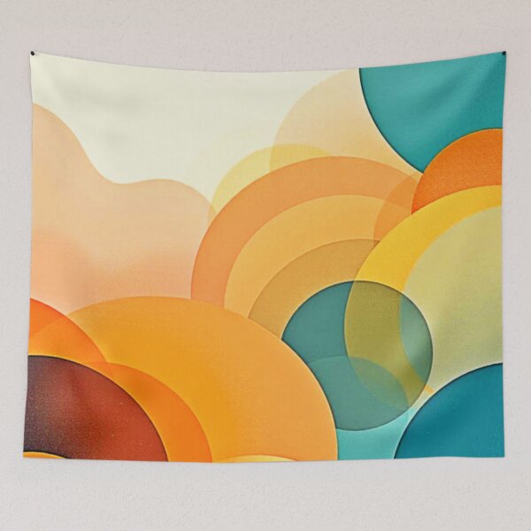 Item preview, Colorfu Abstract Overlapping Circles designed and sold by Health And Fitness Posts e-Store.