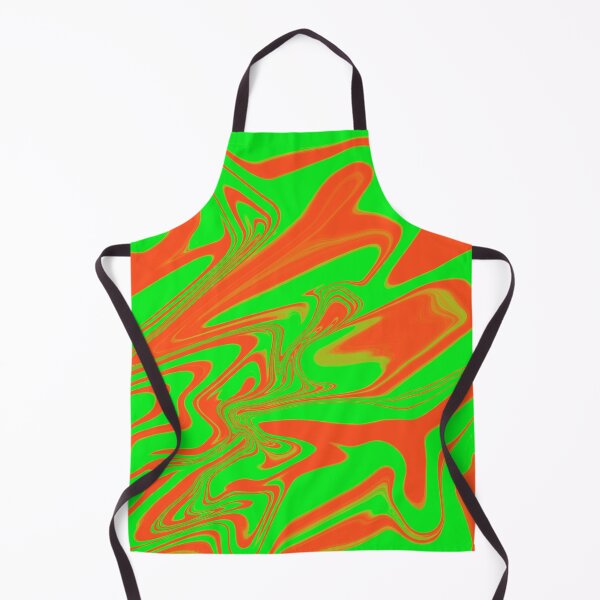 Item preview, Green & Orange Liquid Swirl designed and sold by rainestore.