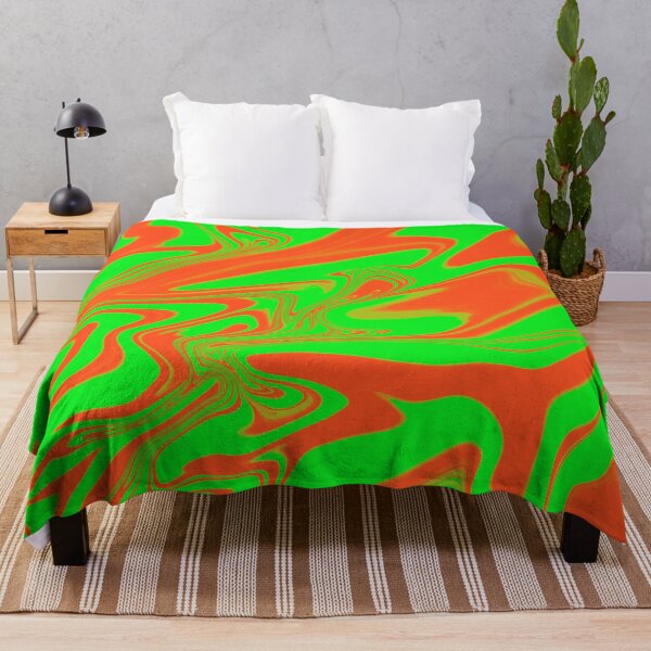 Item preview, Green & Orange Liquid Swirl designed and sold by rainestore.