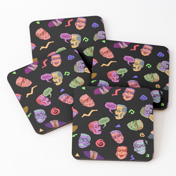Item preview, Max Headroom inspired 80's pattern rainbow  designed and sold by henwardhyckle.
