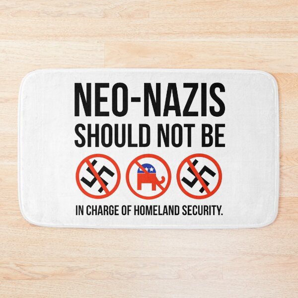 Item preview, White nationalists should not be in charge of homeland security.  designed and sold by Rachel the Artist .