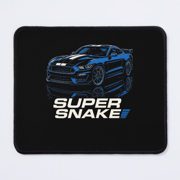 Item preview, Modern Shelby Super Snake Mustang in Bold Blue with Racing Stripes designed and sold by TheArtOfCar.