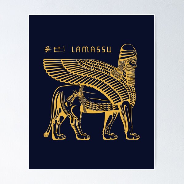 Item preview, Lamassu Assyria / Golden Lamassu / Assyrian designed and sold by Dingir ENKI.