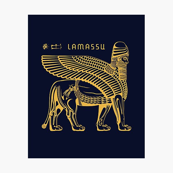 Item preview, Lamassu Assyria / Golden Lamassu / Assyrian designed and sold by Dingir ENKI.