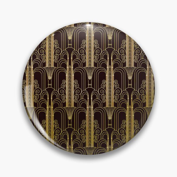 Item preview, Glamorous Gold-Color Art Deco Pattern designed and sold by DEC02.