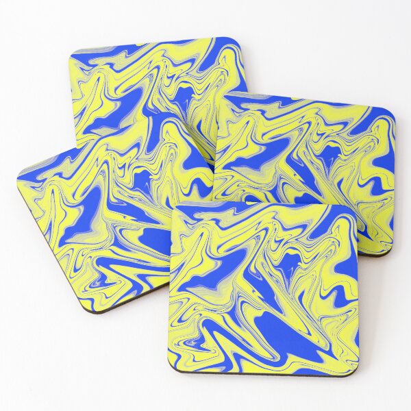 Item preview, Blue & Yellow Liquid Swirl designed and sold by rainestore.