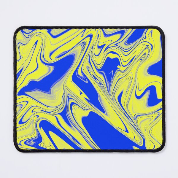 Item preview, Blue & Yellow Liquid Swirl designed and sold by rainestore.