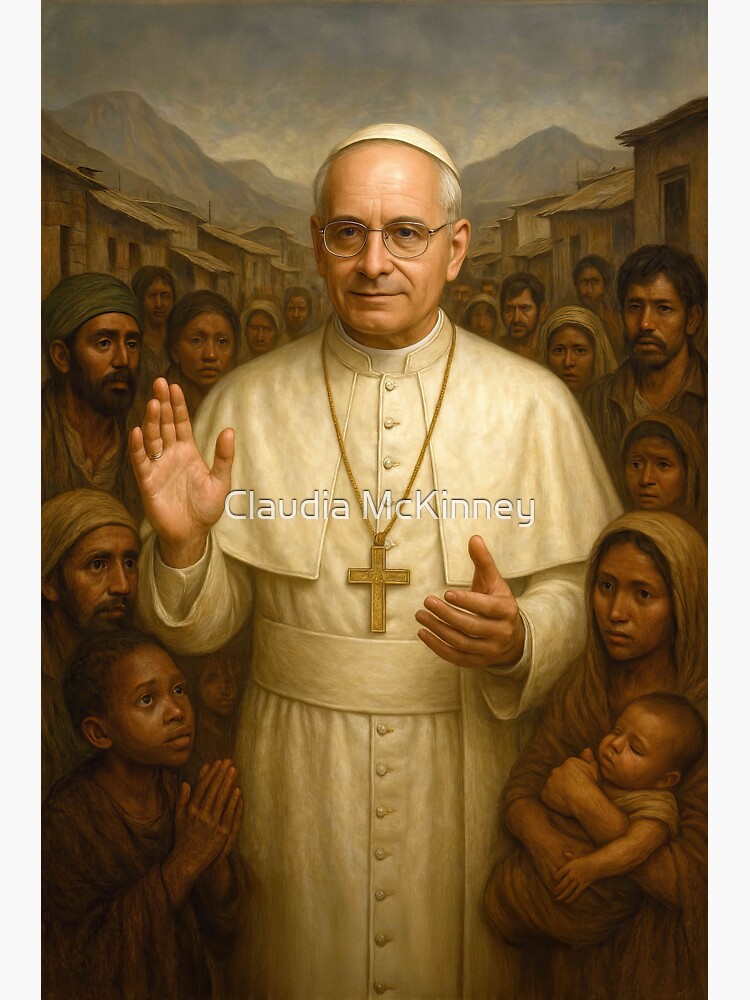 Thumbnail 3 of 3, Sticker, pope Leo XIV designed and sold by phatpuppyart.