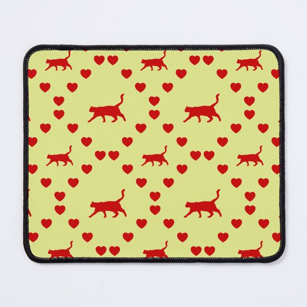 Item preview, Elegantes Katze Nahtloses Herzmuster Elegant Cat Seamless Heart Pattern (Chat élégant) Elegant Cat Seamless Heart Pattern Gatto elegante Modello a cuore senza cuciture designed and sold by TheIconSmith.