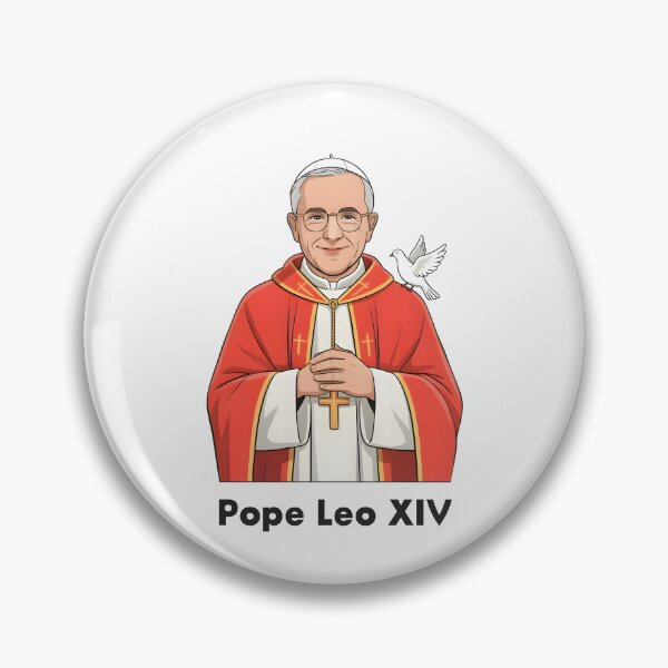 Item preview, American Pope Leo XIV – Catholic Art designed and sold by GosiaArtGarden.