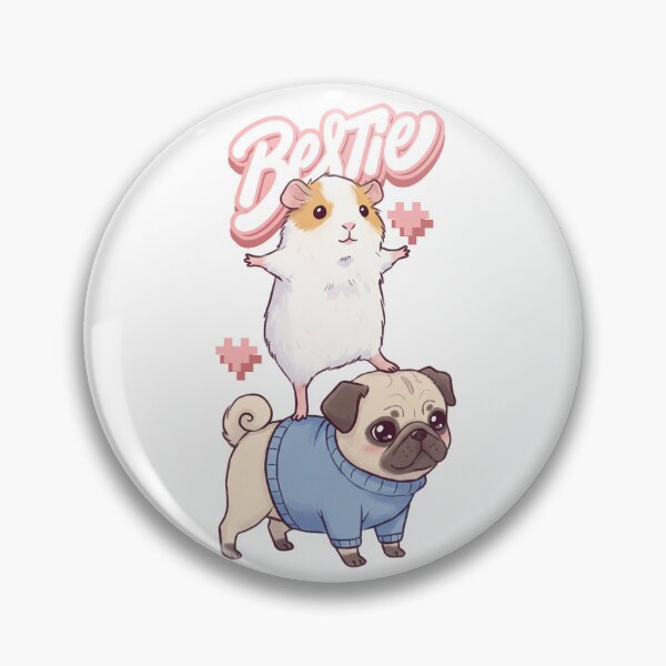 Item preview, A Guinea Pig and Their Pug Bestie designed and sold by Claustronautas.