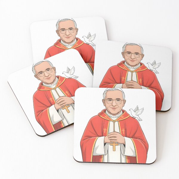Item preview, American Pope Leon XIV Illustration – Catholic Art designed and sold by GosiaArtGarden.