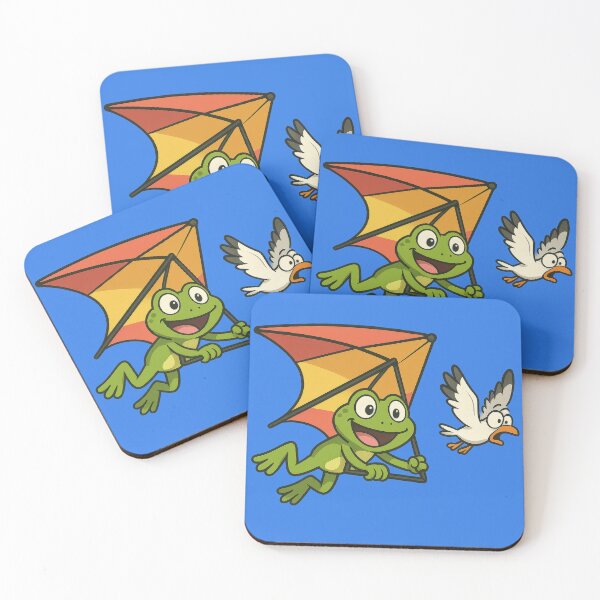 Item preview, Adventurous Frog Hang Gliding with Seagull Friend designed and sold by IraBum.