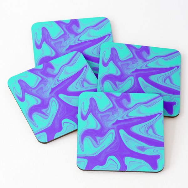 Item preview, Purple & Turquoise Liquid Swirl designed and sold by rainestore.