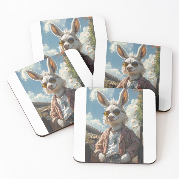 Item preview,  A cool confident and smiling handsome donkey designed and sold by aimazing_life.