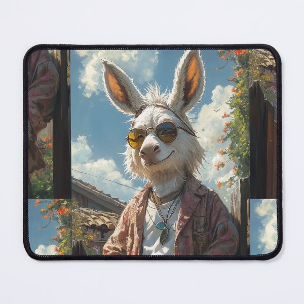 Item preview, A cool confident and smiling handsome donkey designed and sold by aimazing_life.