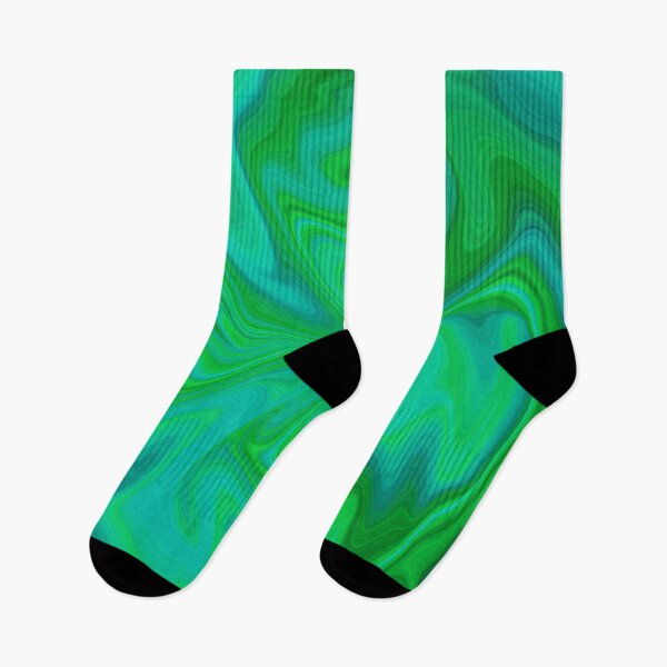 Item preview, Green & Turquoise Liquid Swirl Pattern designed and sold by rainestore.