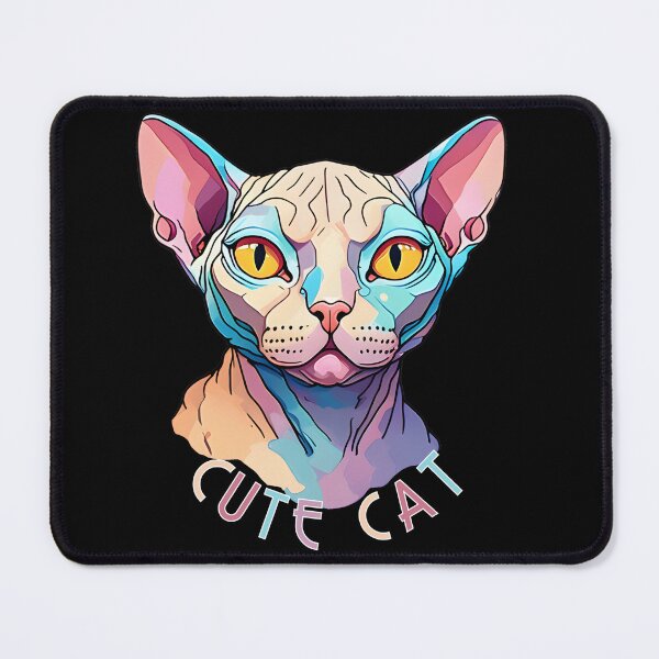 Item preview, Charming cat motif: Colorful Sphynx illustration designed and sold by KolbaVison.