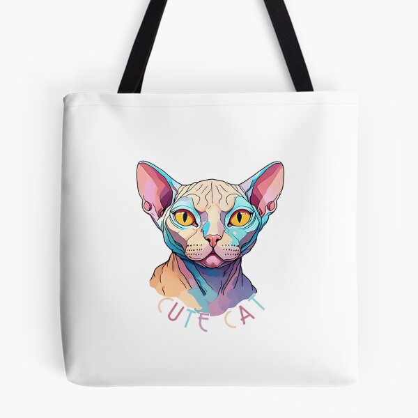 Item preview, Charming cat motif: Colorful Sphynx illustration designed and sold by KolbaVison.