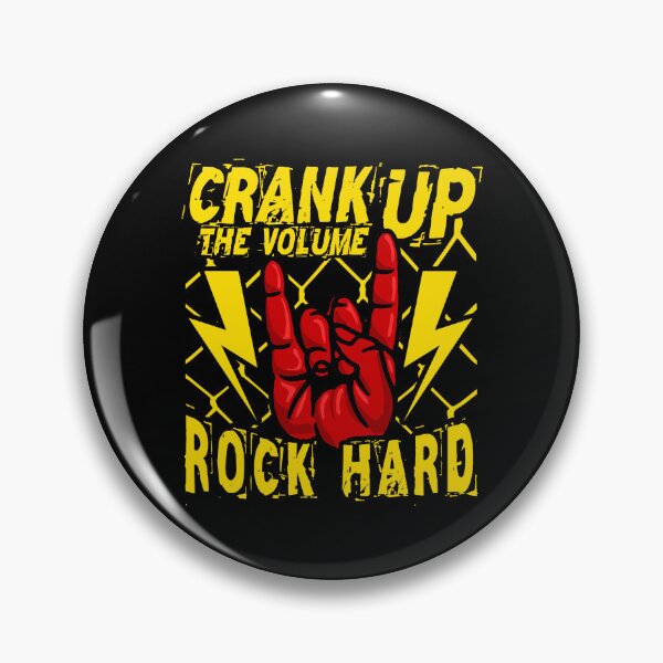 Item preview, Crank Up The Volume Rock Hard - Cool Heavy Metal Music Metal horns for Metalheads designed and sold by Dmetalx Art Apparel.